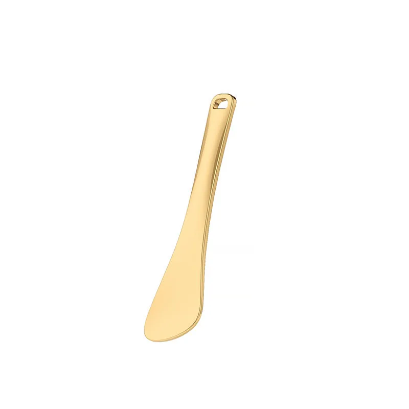 Makeup Tool Facial Mask Spoon Metal Gold Cosmetic Spatula