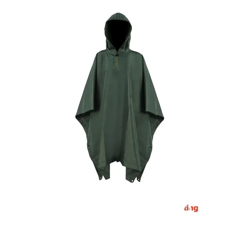 Polyester Taffeta nylon waterproof multifunctional three in one Square Rain coat Poncho for Europe and Africa