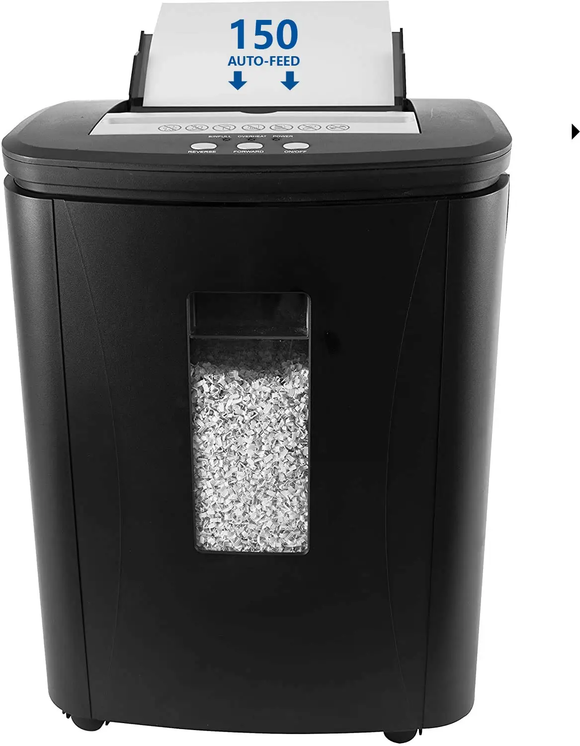 Wholesale good price 150 sheets auto feeding paper shredder with 25L big bin