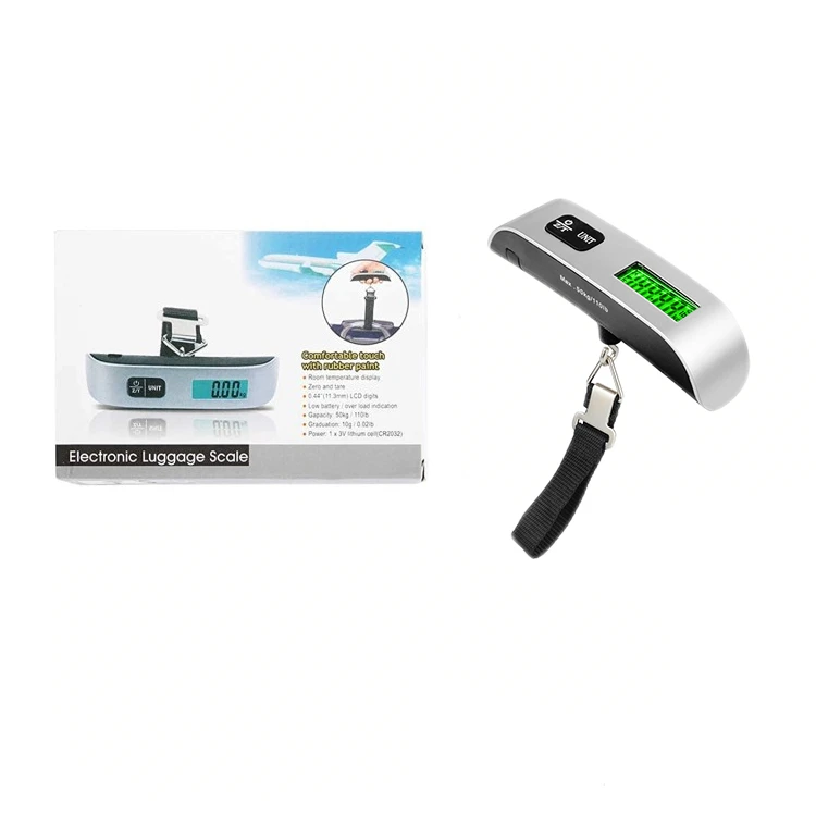 Factory price LCD Display Electronic Travel Hanging 50kg Weighting Portable Digital Luggage Scale