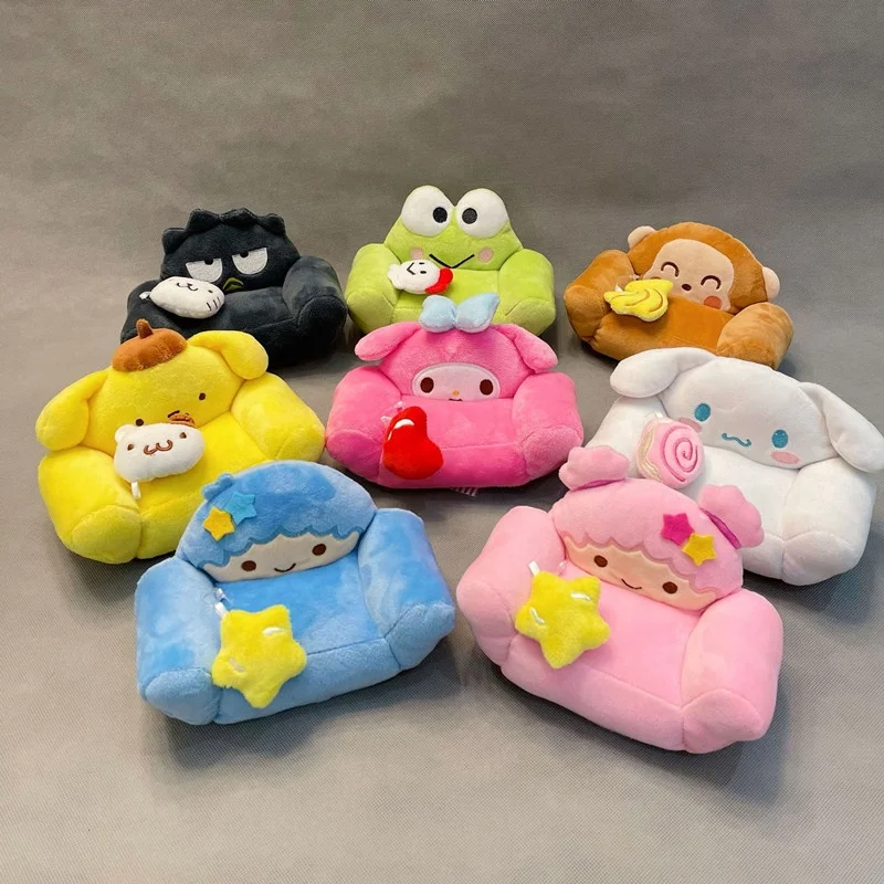 Kawaii Cinnamoroll Plushie My Melody аниме чучела животных Purin украшения комнаты для собак игрушки детей