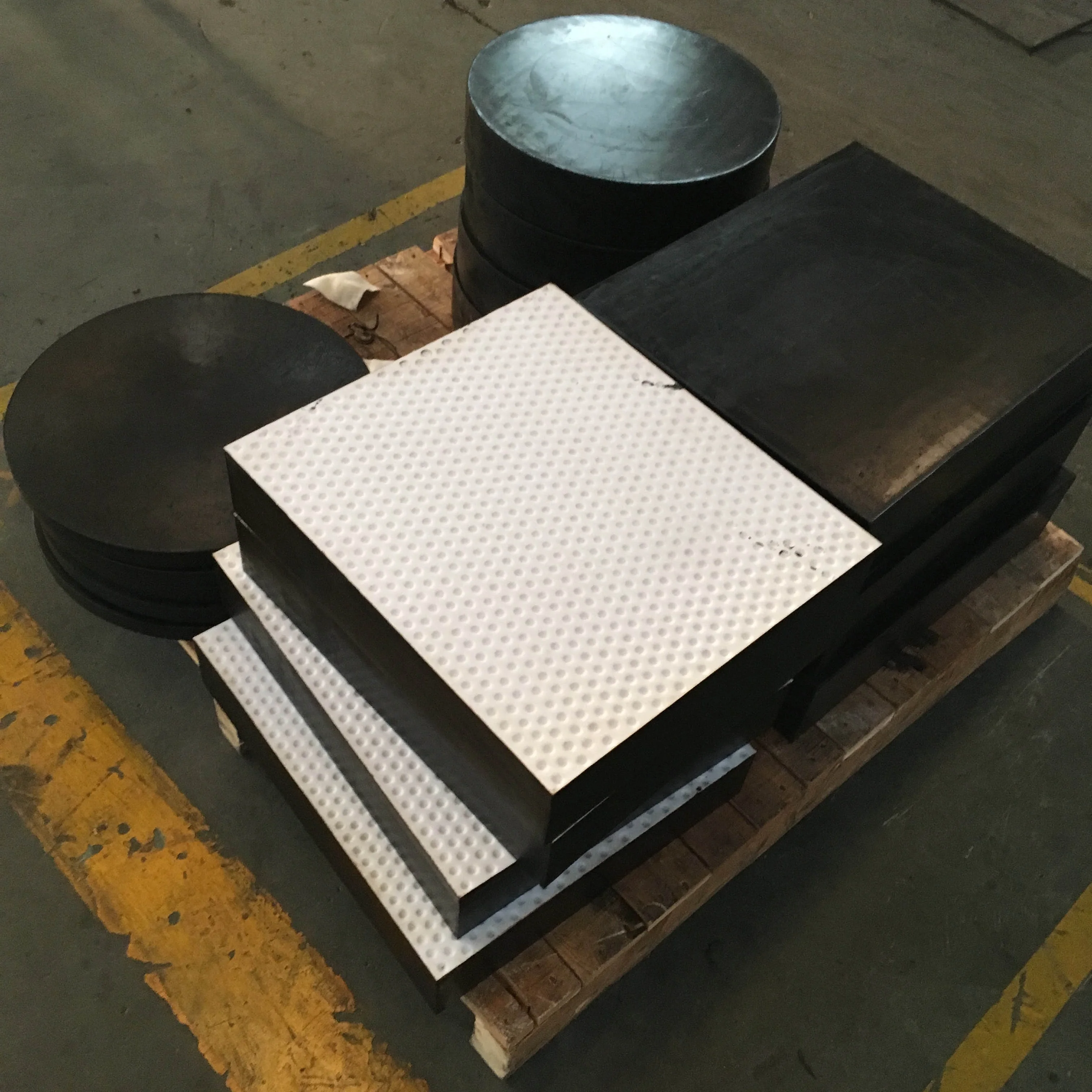 China manufacturer elastomeric bearing pads with rubber structural neoprene plastic expansion joints block support for bridge