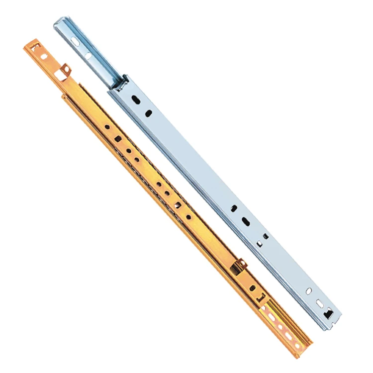 Wholesale 32mm Hole Telescopic Drawer Channel Ball Bearing Slide Rails For Kitchen Accessories