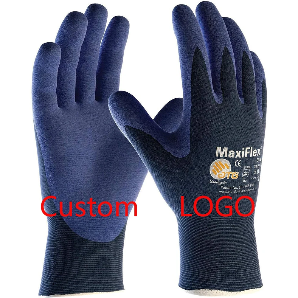 Легкие антистатические черные нейлоновые перчатки с сенсорным экраном