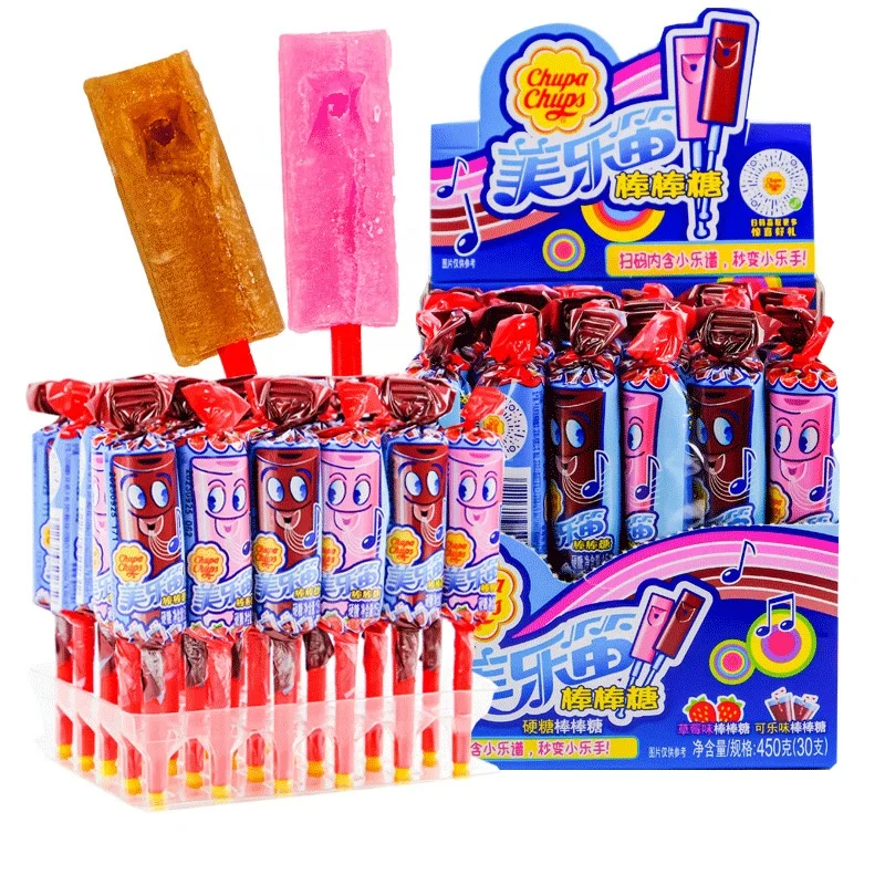15g*30 Pieces of Melody Pops Whistle Lollipop Sweet Lollipop Candy Toy Hard Candy Snacks Making Music