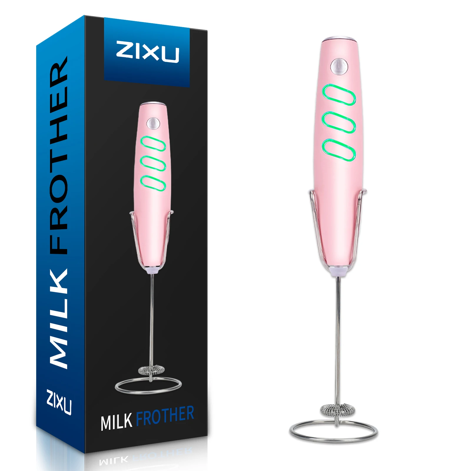 Electric Milk Frother Handheld,Foam Beater Milk Frother ,Battery Operated Mini Smoothie Blender For coffee