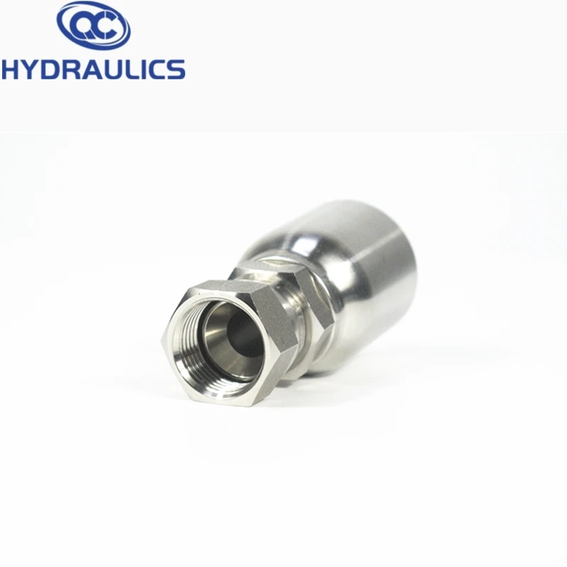 Parker 43 series JIC thread hydraulic hose fitting for one piece crimping