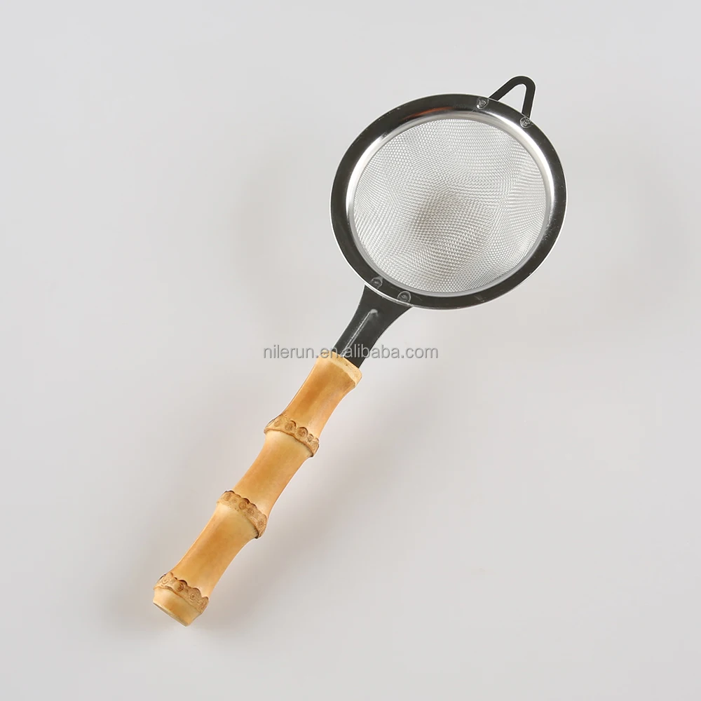 Stainless Steel Bamboo Root Residue Separator Sieve Sifter Residue Separator Skimmer Colander Flour Filter Fine Mesh Strainer