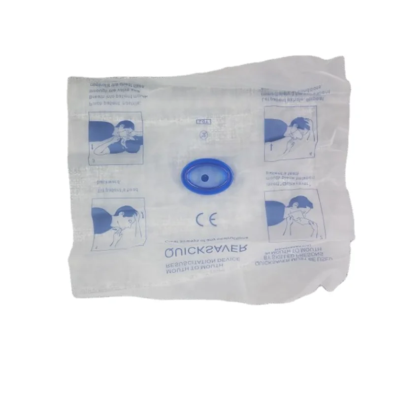 First Aid kits Accessories Mouth to Mouth Resuscitation mask Device Quicksaver Artificial Respiration Disposable For CPR