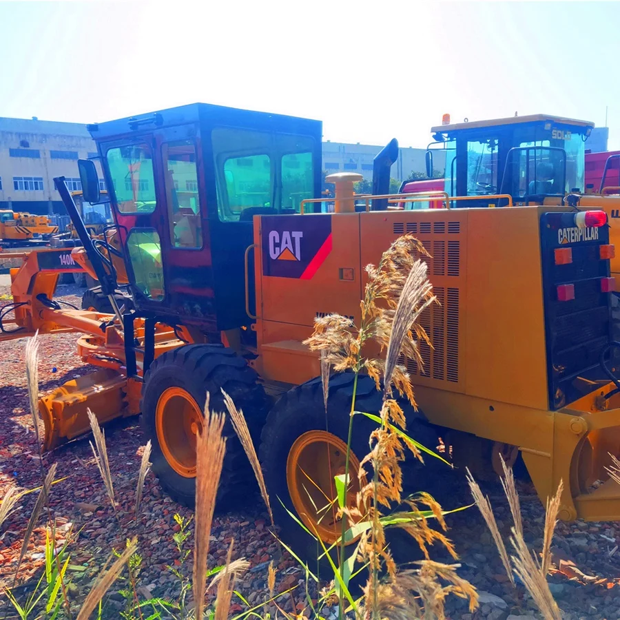  Used Caterpillar 140 K Motor Grader Construction Machinery CAT Road Equipment Good Condition Grading Blading
