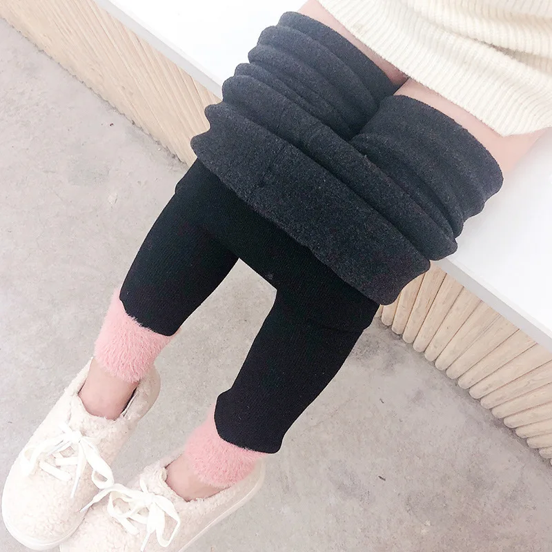 
Girls Pants Winter Autumn Fall Kids Fashion Thick Warm Children Clothes Leggings 
