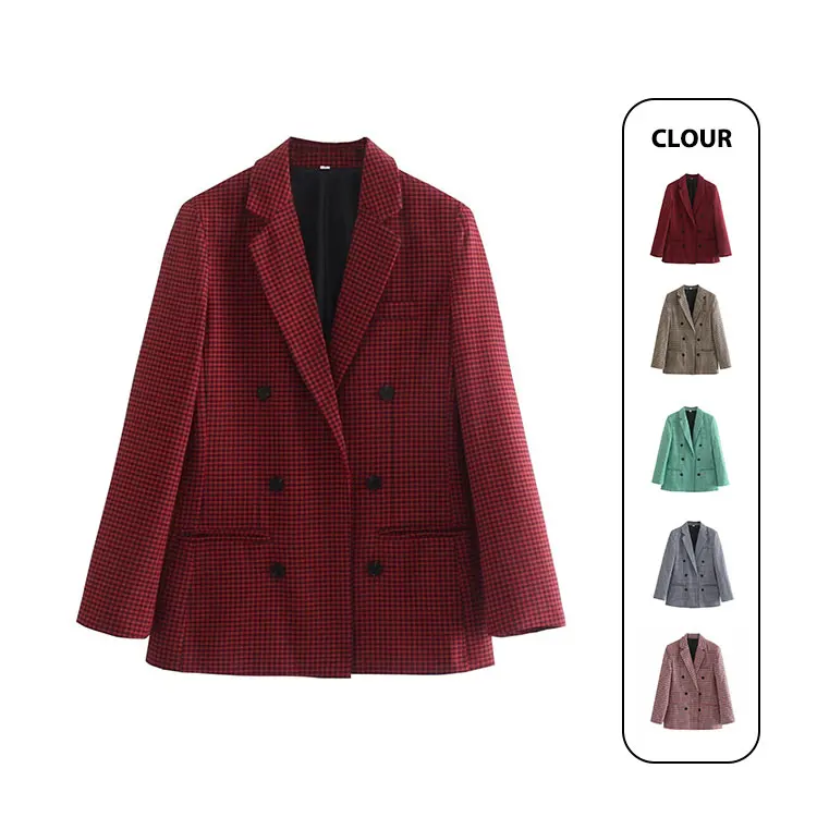 Popular Multiple Colour Custom Polyester Jacket Fashionable Women Clothes Blazer