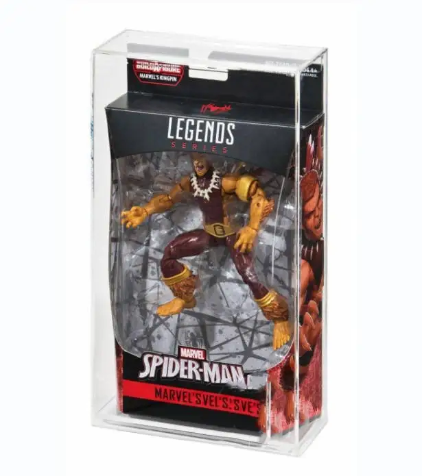 sliding  bottom clear Acrylic case for action figure  Toys  acrylic display case hard  stack protectors with Magnetic cover