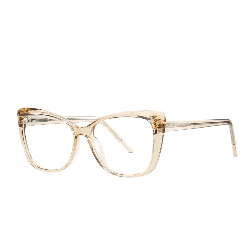Wholesale Cat Eye TR90 Optical Frame Fashion Spring Hinge Women Anti Blue Light Glasses