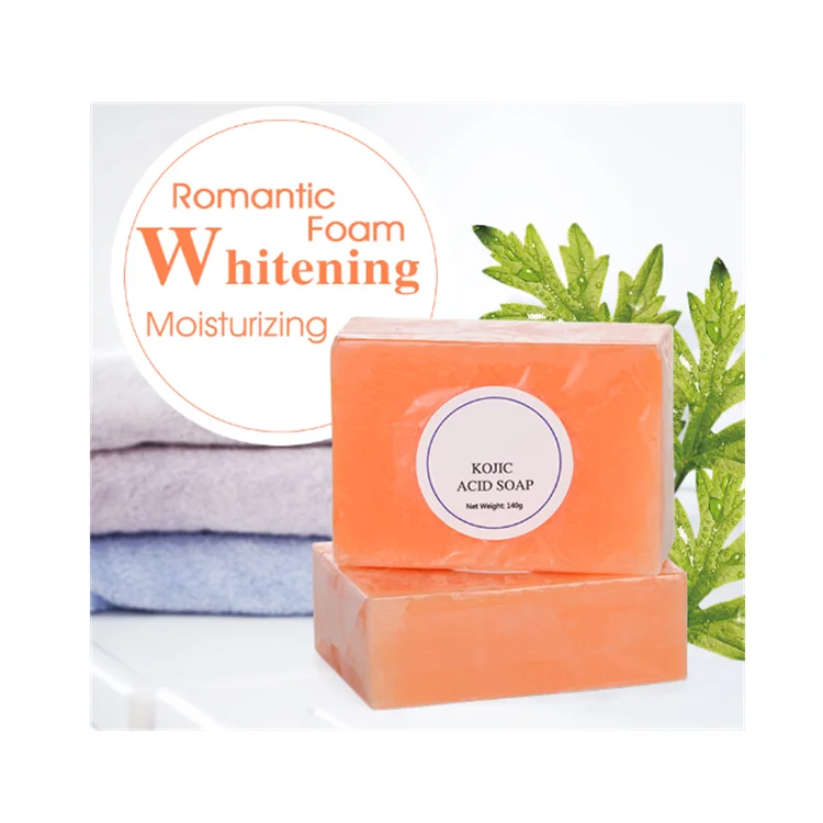 Factory Direct Custom Wholesale Travel Facial and Body Cleansing Whitening Bath Toilet Body Kojic Acid Soap Bar Base Making