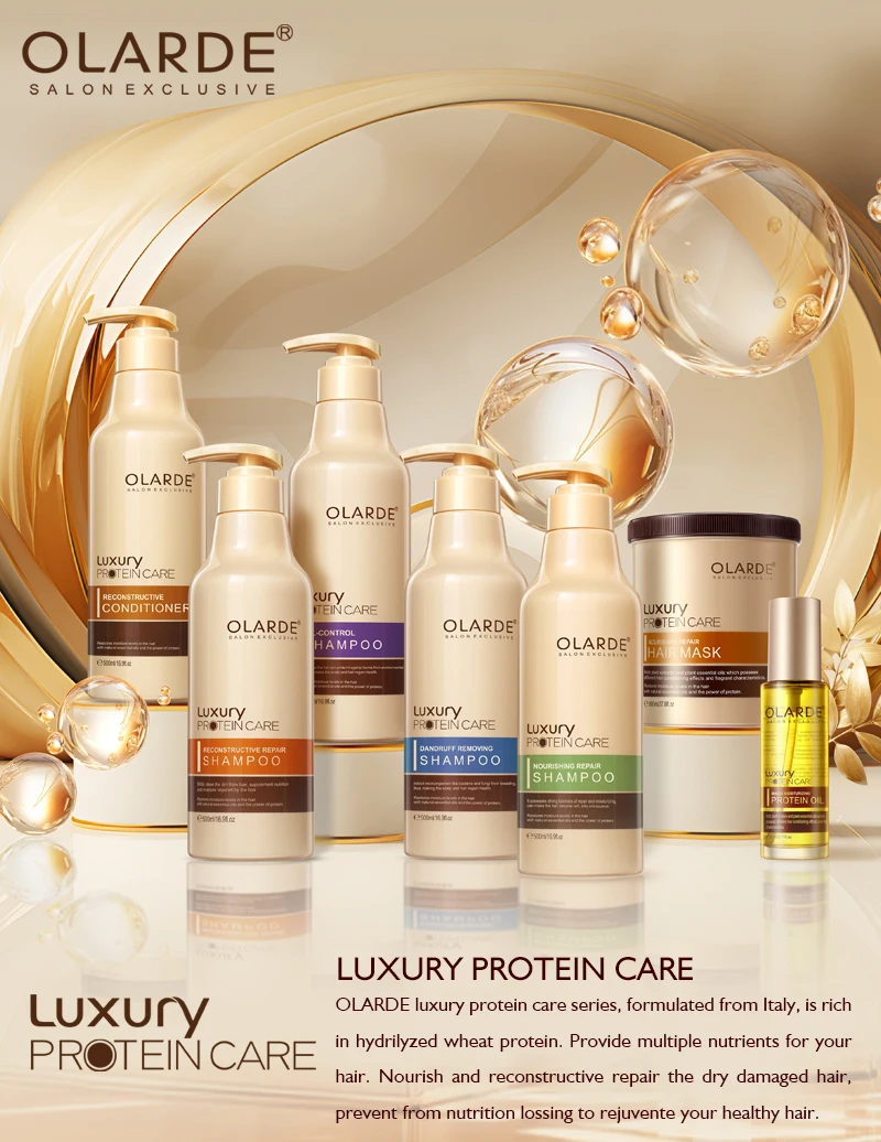 Smoothing Protein Hair Treatment for Frizz Control and Split End Prevention hair shampoo and conditioner