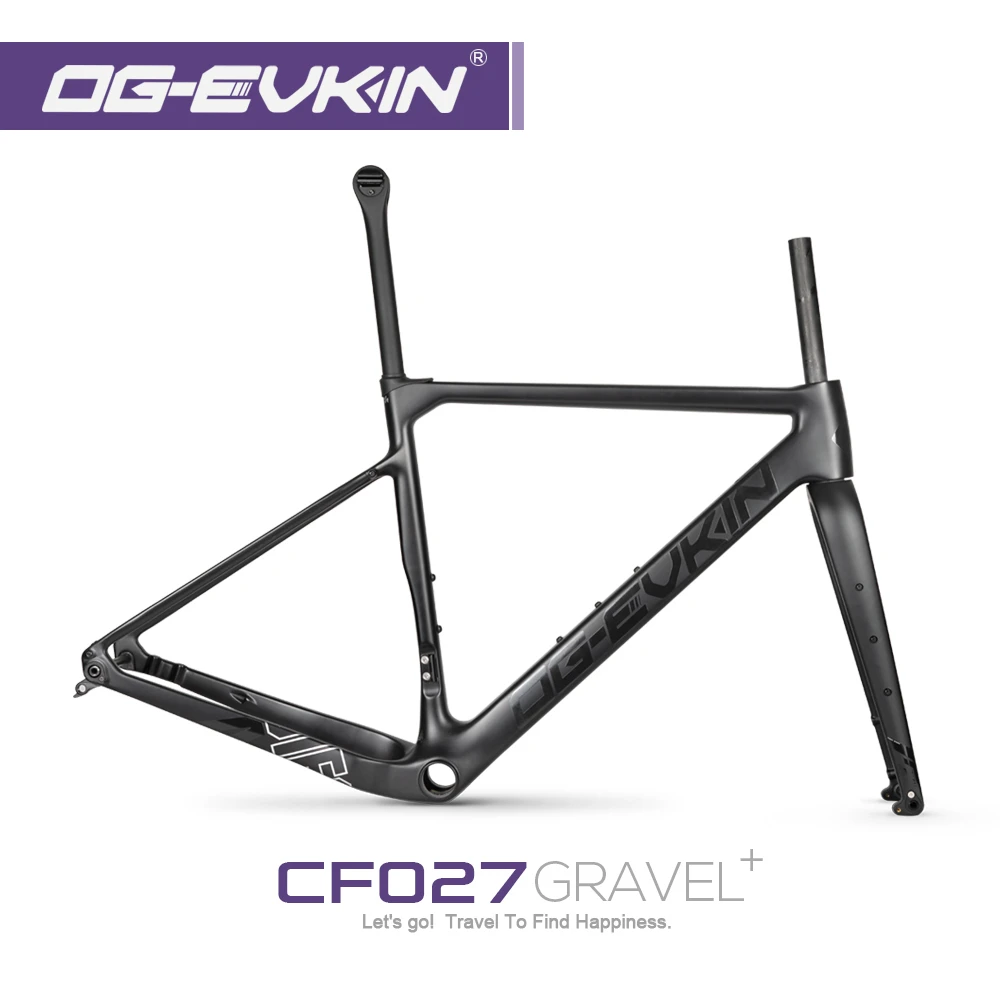 OG-EVKIN 2023 EPS Carbon Gravel Frame 700*45C BB86 Disc Brake 27.5*1.9IN Gravel Bicycle Frameset Road Bike Frame Cyclocross Bike