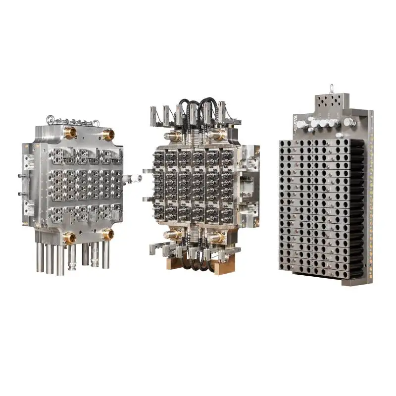 48 72 96 cavities hot runner pin valve gate pet preform making injection molding