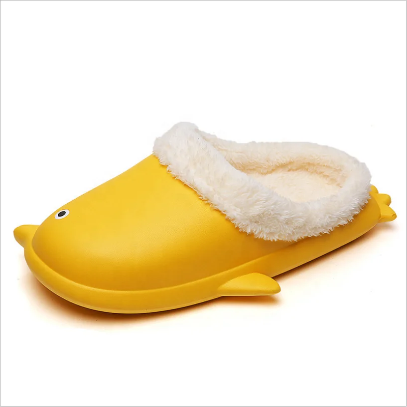 Hot Sale Autumn Winter Penguin Indoor Bedroom Man Women Plush Waterproof Anti-Slip Warmth Slippers