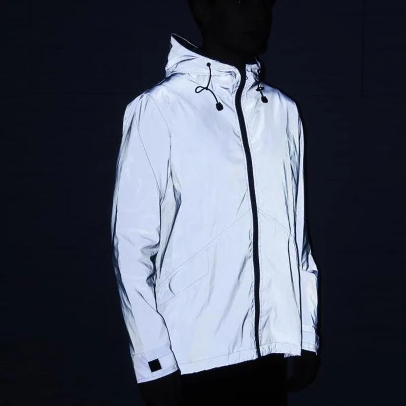 high visibility hi viz neon yellow blue pink orange green purple color winter bike security safety reflective street wear jacket