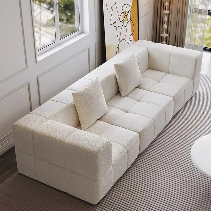 Corduroy cotton flannel tech fabric Fabric Couch Comfort Sofa Set L Shape Modular Sectional Compress sofa