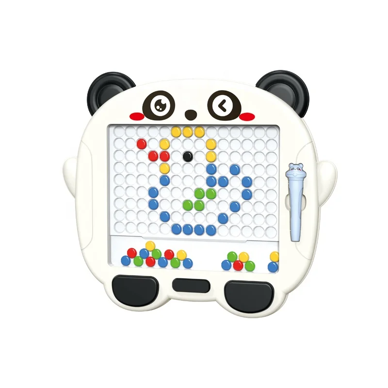 Панда магнитная доска для рисования с красочными бусинами игра детская мультяшная Коала/медведь/лягушка ручка управление тренировочная игрушка ребенка