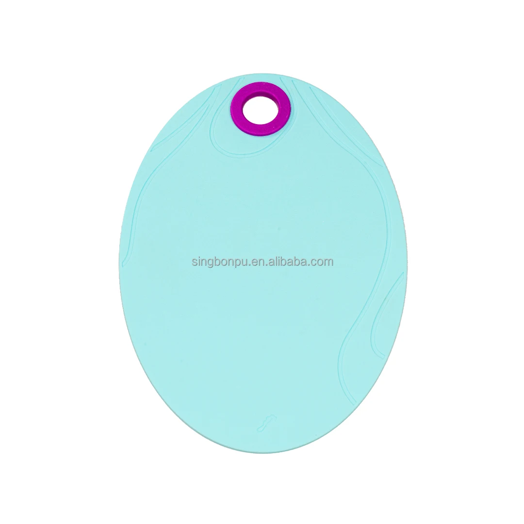 Square plastic cutting board 3 pcs set marbling household kitchen chopping board meat cutting board