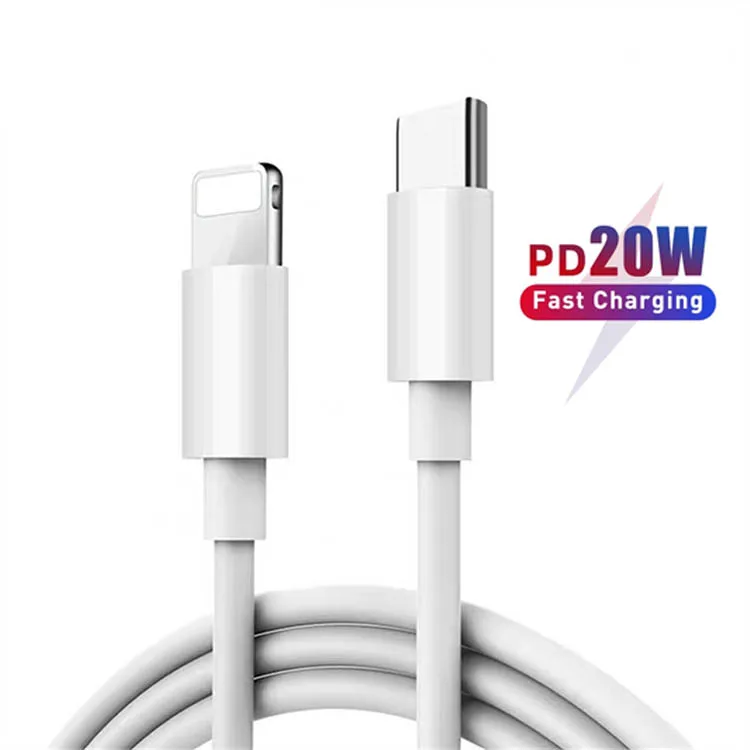 1M 2M Type C Fast Charging Cable to Lightnings phone charging cable For Iphone 12 Pro Max