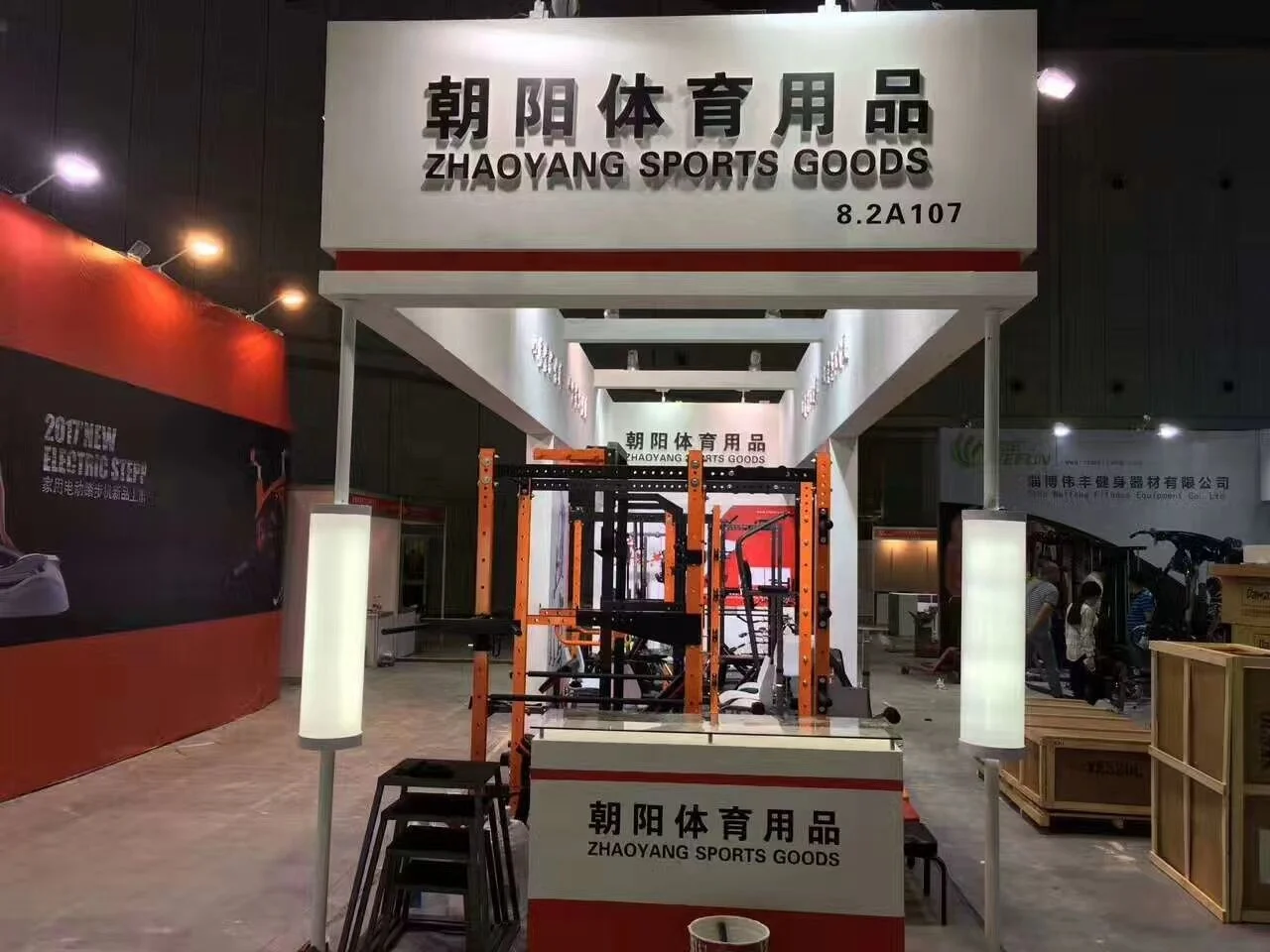 ZY Fitness Smith Machine Home Gym Power Cage with Semi-commercial Adjustable Bench