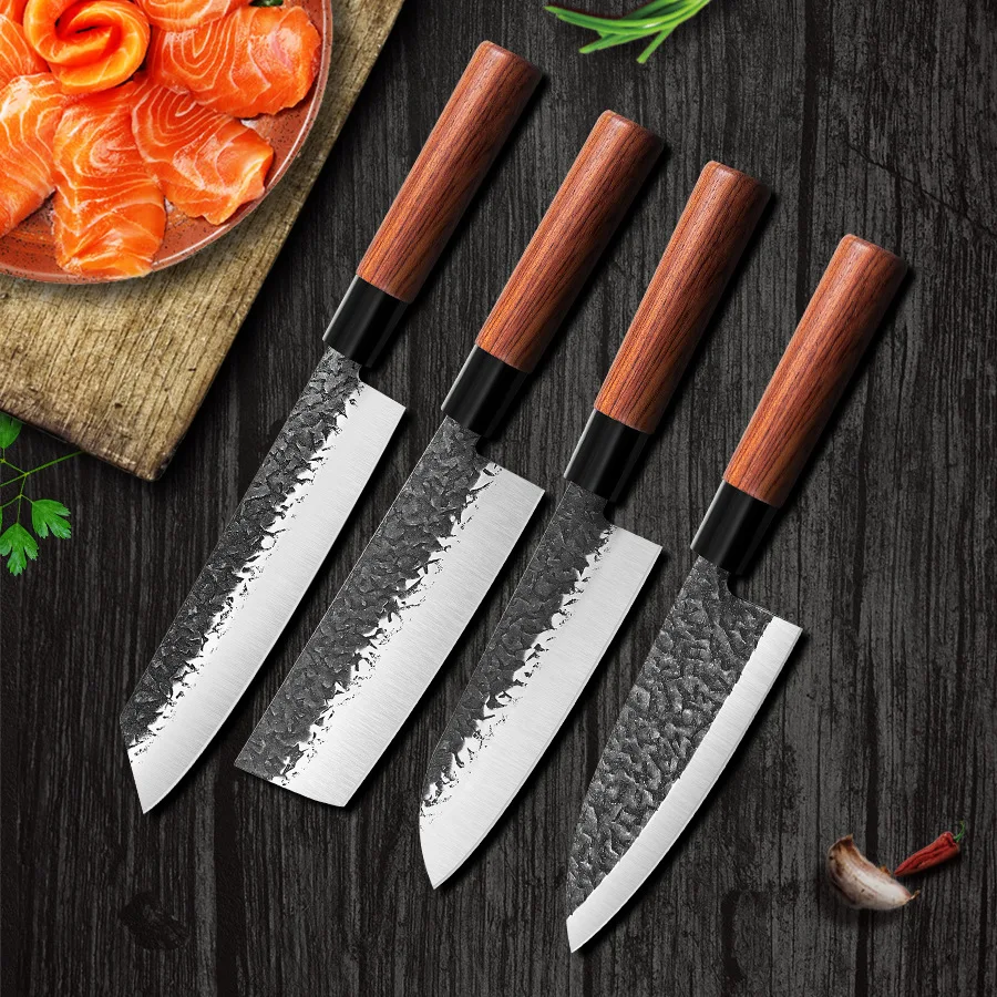 8 inch Japanese Forged Kiritsuke knife Chef knife Kiritsuke wood handle chef knife