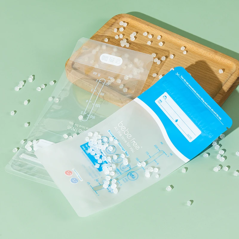 High Quality Leak Proof Baby Food Standing Up Pouch Breastmilk Storage Bags BPA Free Breast Milk Cooler Storage Bag