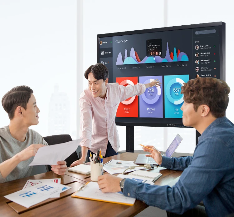 75 дюймов 4K сенсорный экран образовательное оборудование электронная цифровая белая доска интерактивная умная доска