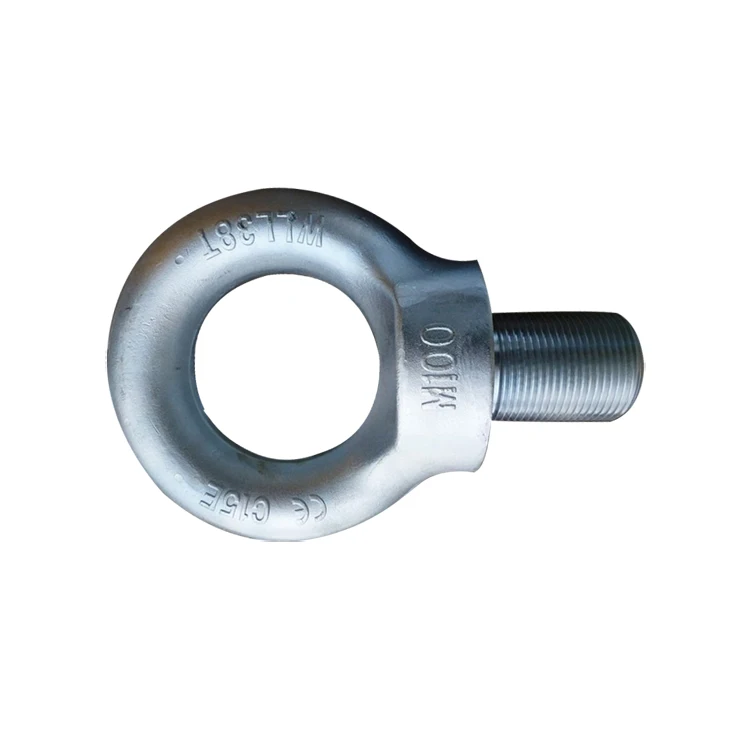High Polished M8 M10 M16 JIS1168 Galvanized Steel Type Eye Bolt For Lifting