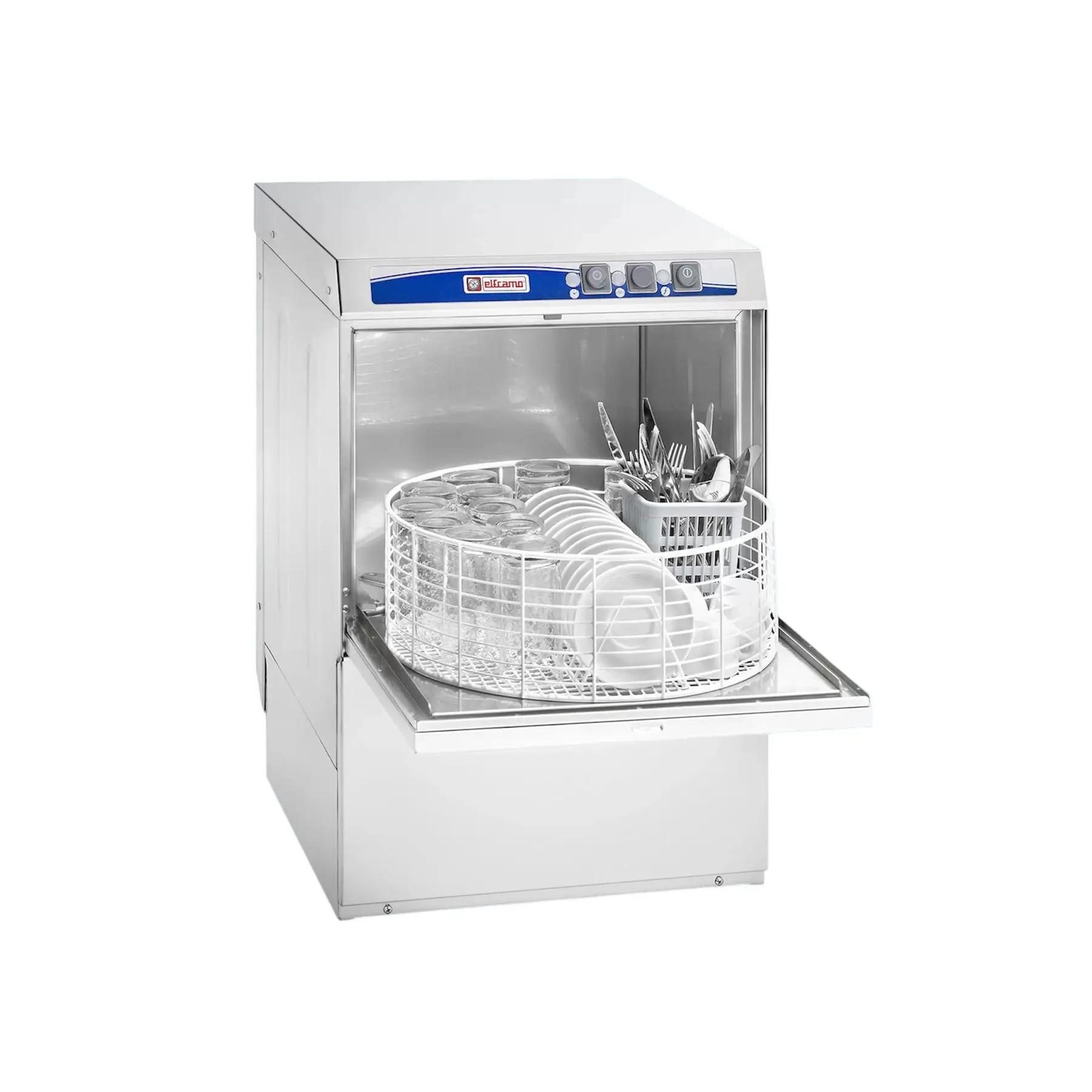 Basic Ber 35 Electric Freestanding Front Load Dishwasher Durable Stainless Steel Basket Smart Features Streamlined Cleaning