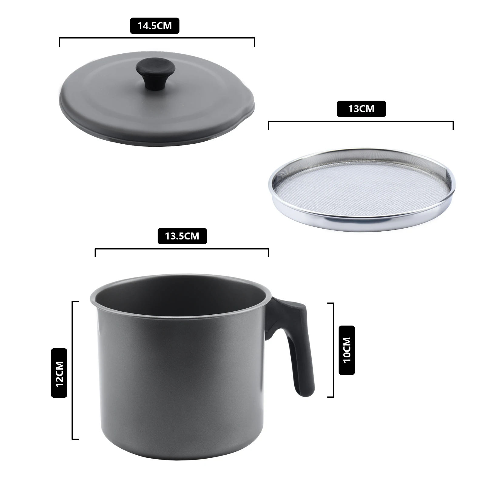 Бекон Емкость со смазкой с фильтром 1.4L / 1.7L чашки кухня использованное растительное масло для хранения может смазка Хранитель с мелкая сетка фильтра