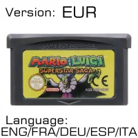 Video Game Cartridge 32 Bit Game Console Card for GBA MarioD Games Series