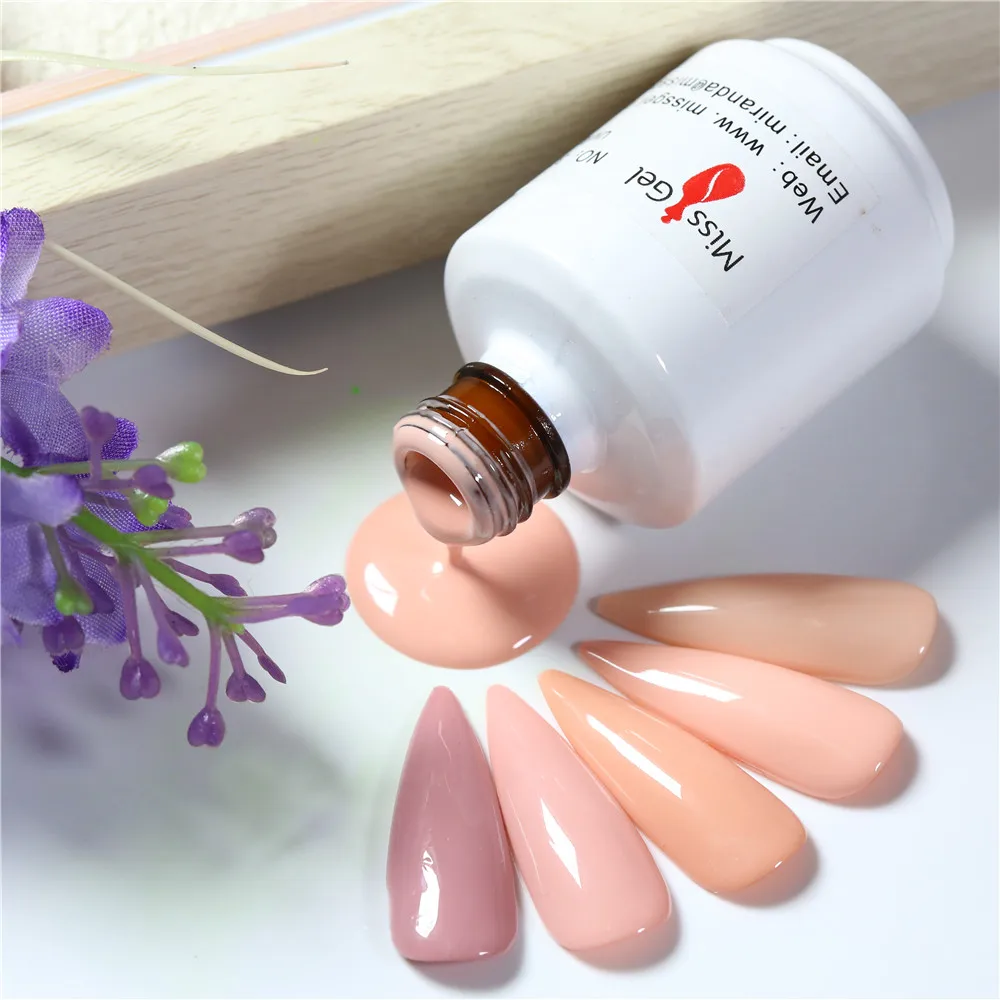 
Missgel pink nude color natural effet nail gel polish private label 