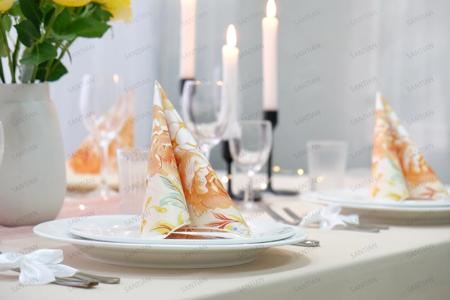 Decoupage Paper Napkins for Decoration Print Cocktail Napkins Paper Napkin & Serviettes Santian Paper