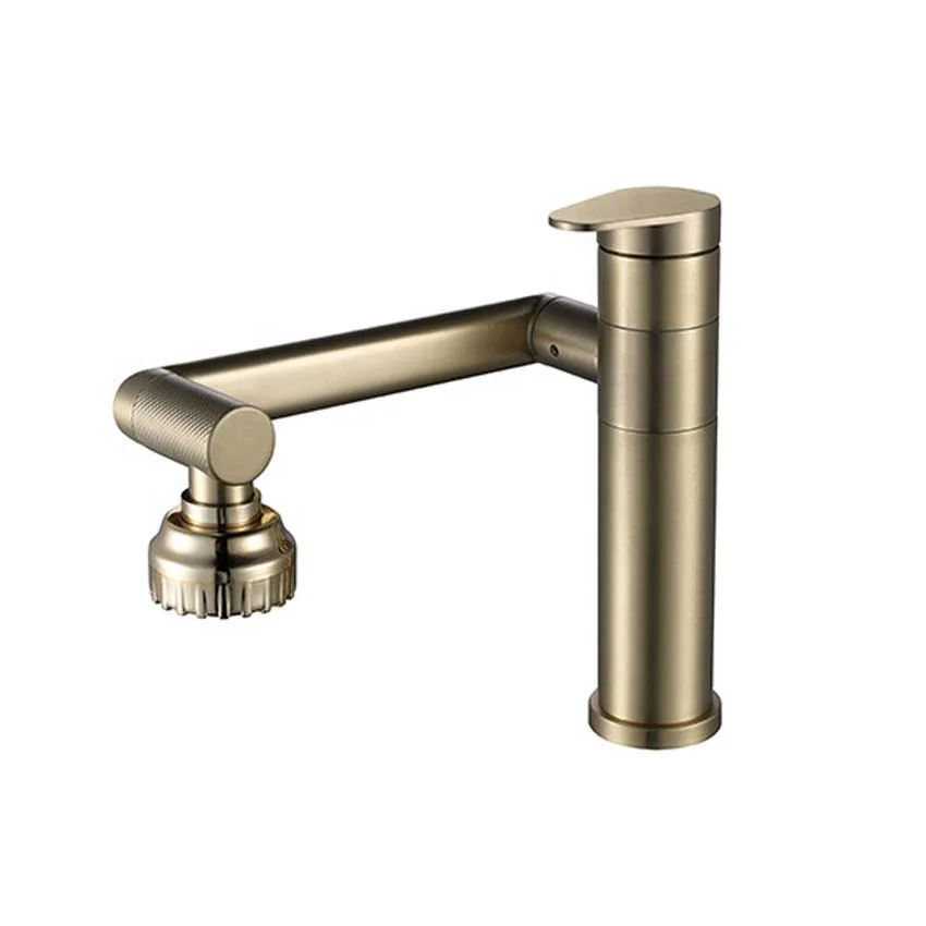 2022 New Design Stainless steel Bathroom 360 Degree Swivel Nickel Brushed Basin Faucet Single Handle Sink Mixer Water Tap