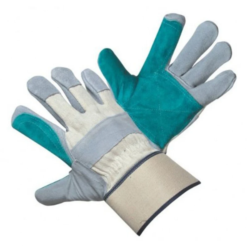  Кожаная перчатка ZM из коровьего спилка Рабочая на всю ладонь кожаная Сварочная