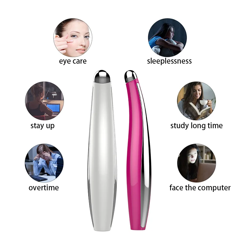 IFINE Beauty Многофункциональный ручной Уход за глазами Электрический массажер для глаз с тепловым уменьшением темных кругов Ультразвуковой Массажер