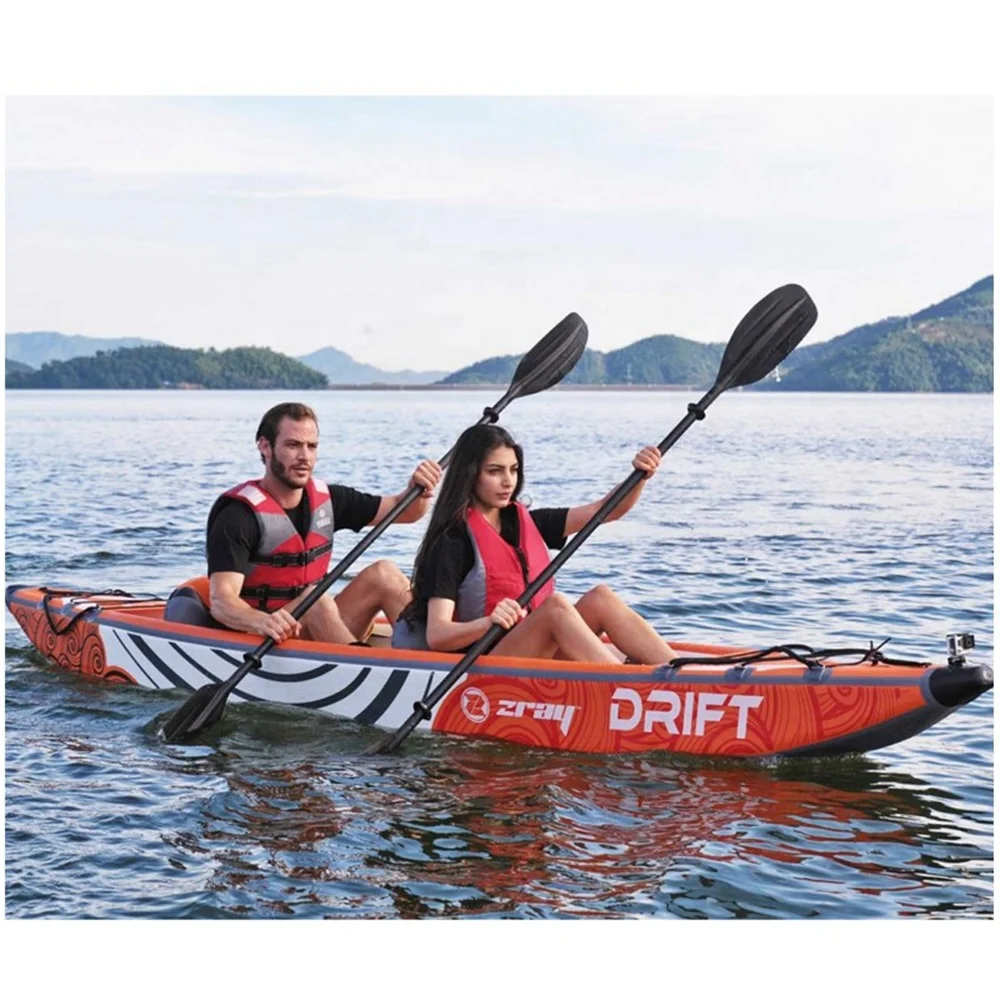 High Quality 2 Person Canoe Drop Stitch 14Ft Inflatable River Kayaks For Drifting
