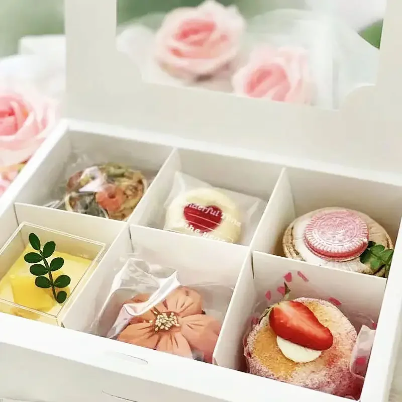Eco Friendly Party Sushi Fruits Chocolate Cookie Paper Boxes Dessert Box Catering Packaging Platter Box With Dividers And Sauce