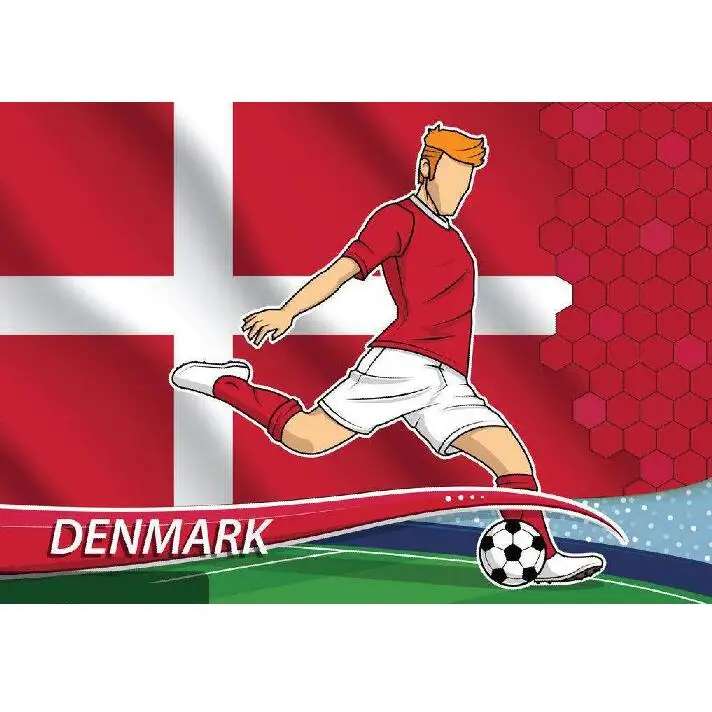 EK 2024 denmark sports trumpet football fan horn danish cheering soccer plastic adjustable horn