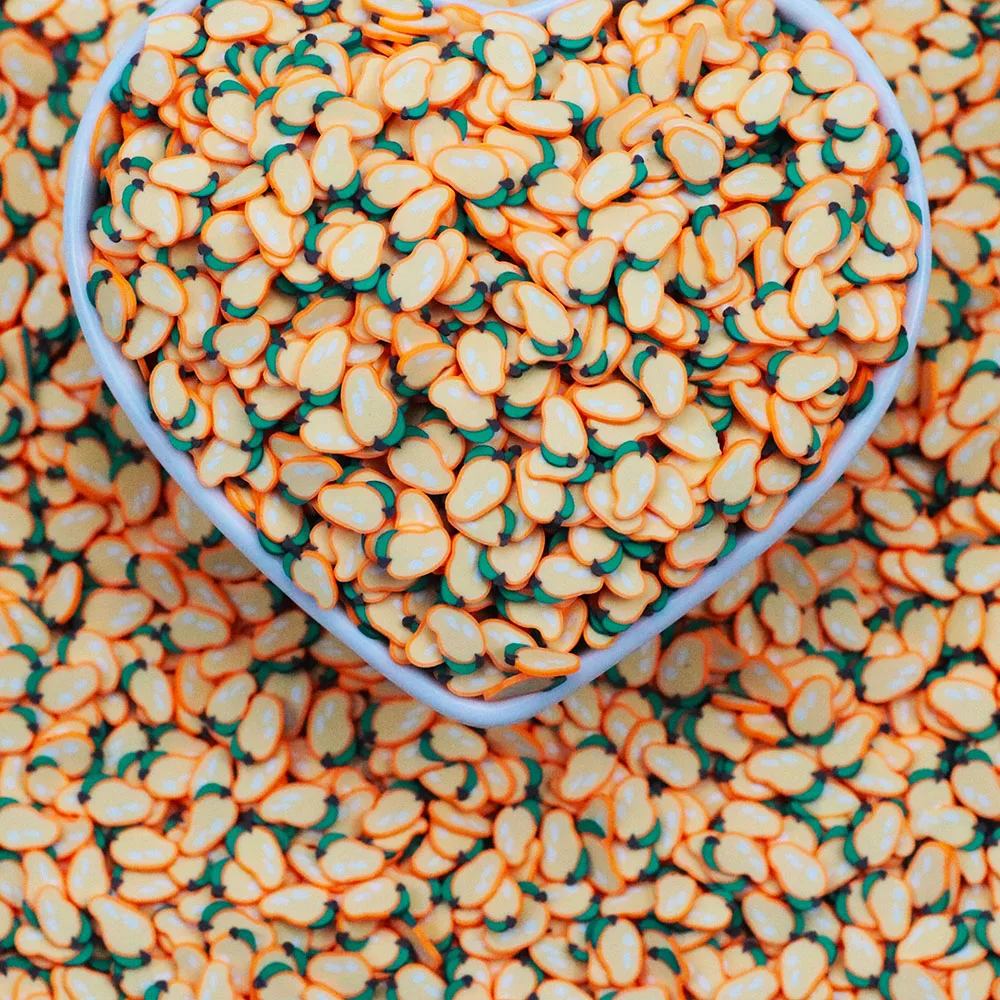 500G Fruit Mango Polymer Clay Sprinkles Slices For Slime Filler DIY Clay Crafts Decoration Nail Art