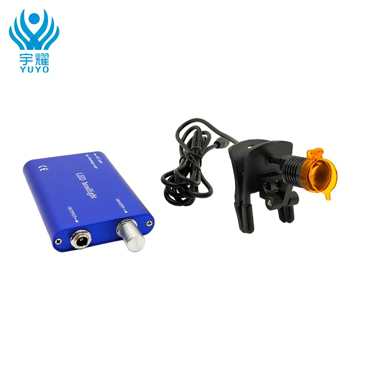 Plastic clip headlight with battery led bulb headlights manufacturer dental products equipments