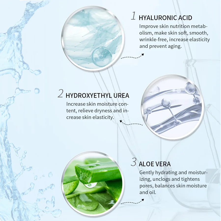 PURE HYALURONIC ACID SERUM 30mL Moisturize Brighten Firming Repair Skin Wrinkles Fine lines Natural Gentle Recipe Face Serum