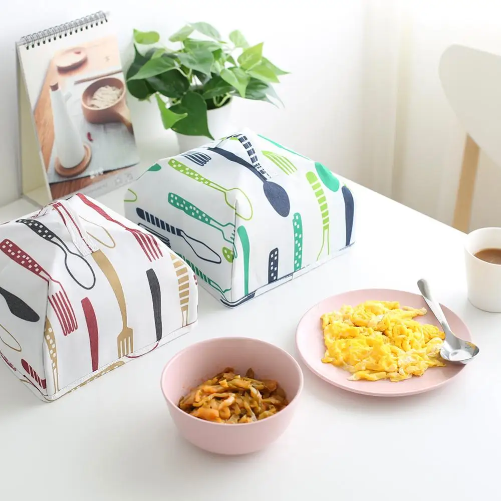 Large new Japanese and Korean Oxford cloth aluminum foil insulation food cover kitchen dish cover