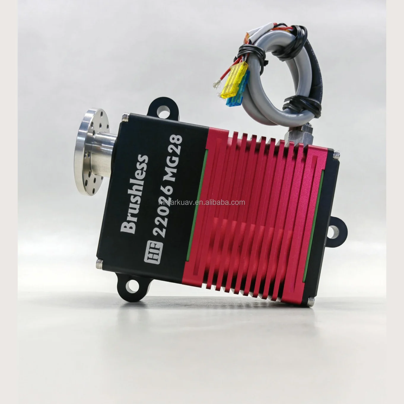 Himark Industrial High Torque 12V PWM+RS485 220.0 Kgf.Cm 35Mm Servo Factory Gear Aluminum Brushless Servo Motor for Thrower