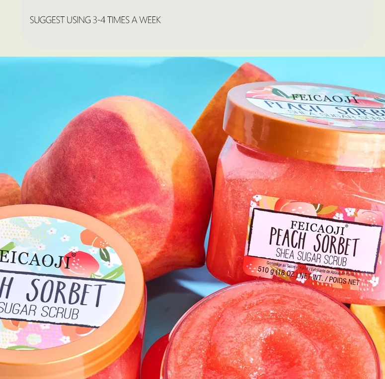 Himalayan salt Shea butter exfoliating whitening sugar bath body scrub cream